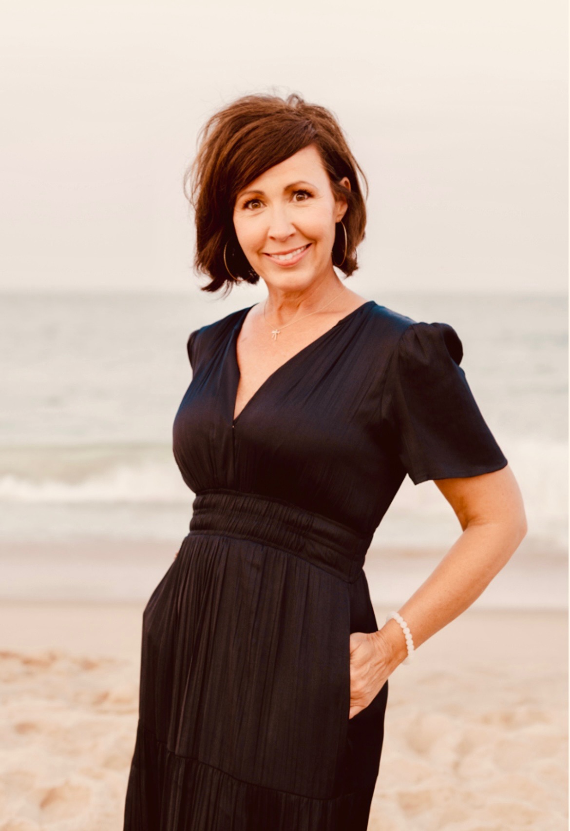 A picture of Kim Kappes on the beach